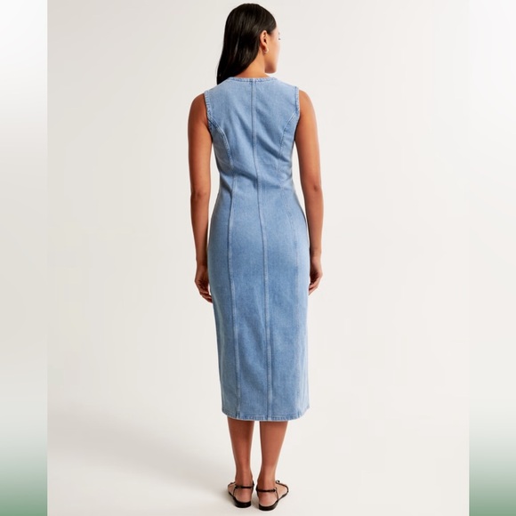 Abercrombie denim dress midi - Picture 4 of 8